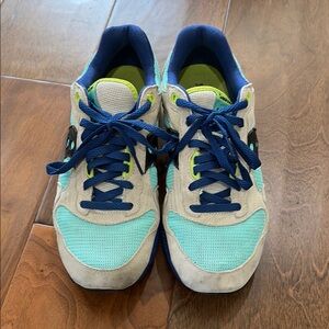 Blue and Gray Athletic Sneakers